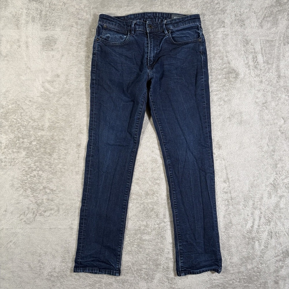 Bonobos Men's Dark Blue Bootcut Jeans